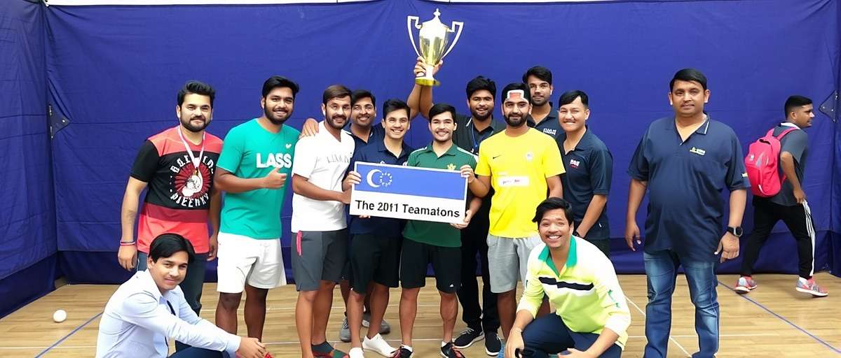 Lassi Legends Community Tournament Indian players celebrating Lassi Legends tournament victory in Mumbai